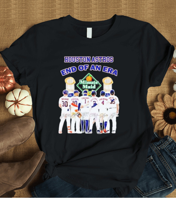 T-Shirt: Houston Astros End Of An Era Minute Maid Signatures T-Shirt Houston Astros End Of An Era Minute Maid Signatures T-Shirt