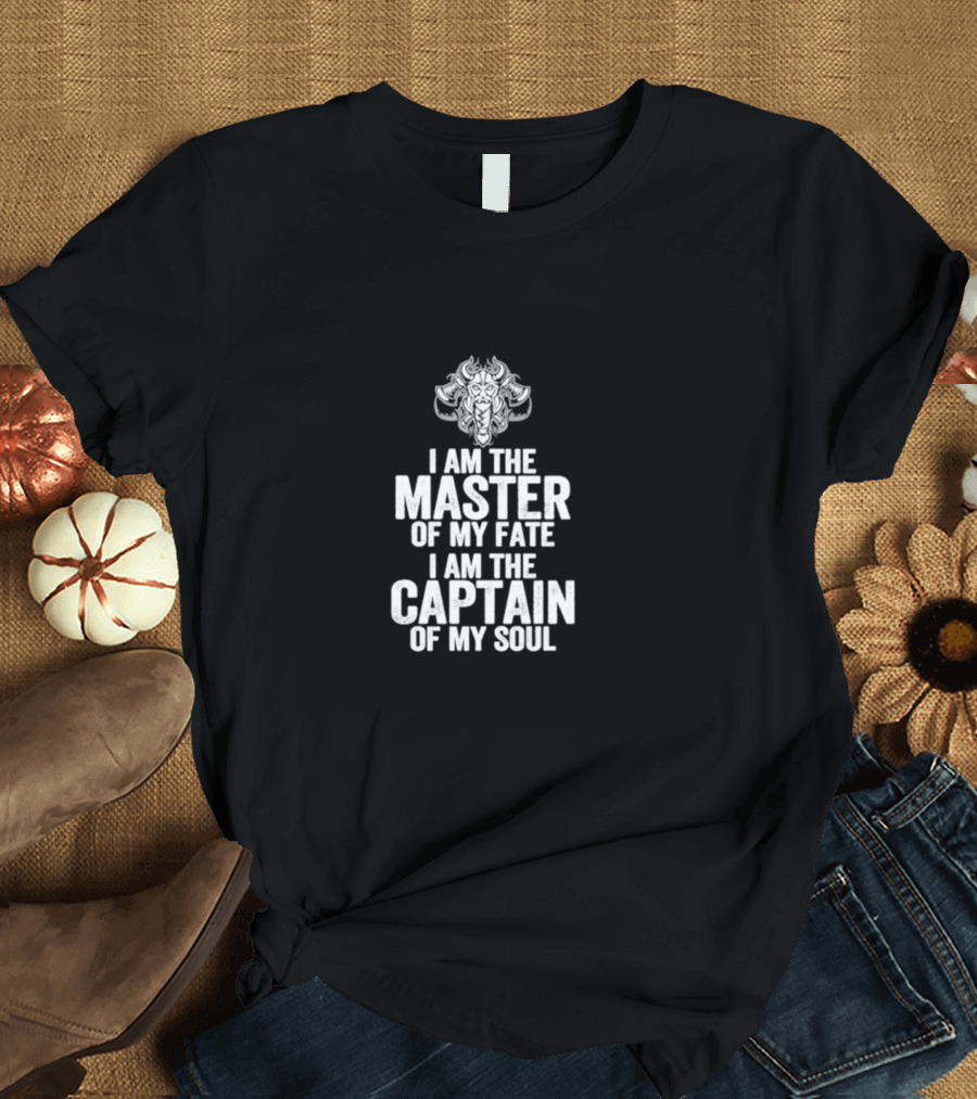 I Am the Master of My Fate I Am the Captain of My Soul Dragon T-Shirt