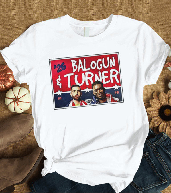 T-Shirt: '26 Balogun Turner USA #1 #9 T-Shirt '26 Balogun Turner USA #1 #9 T-Shirt