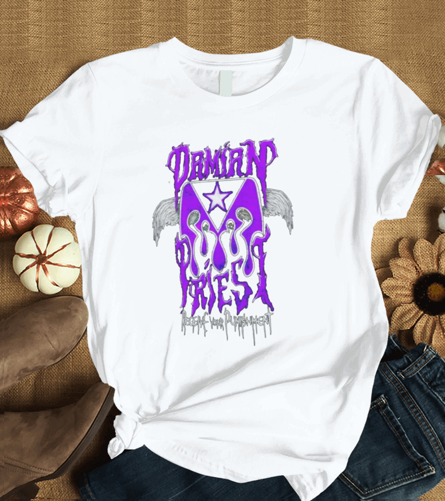 Damian Priest Receive Your Punishment Wings Star Iconic T-Shirt