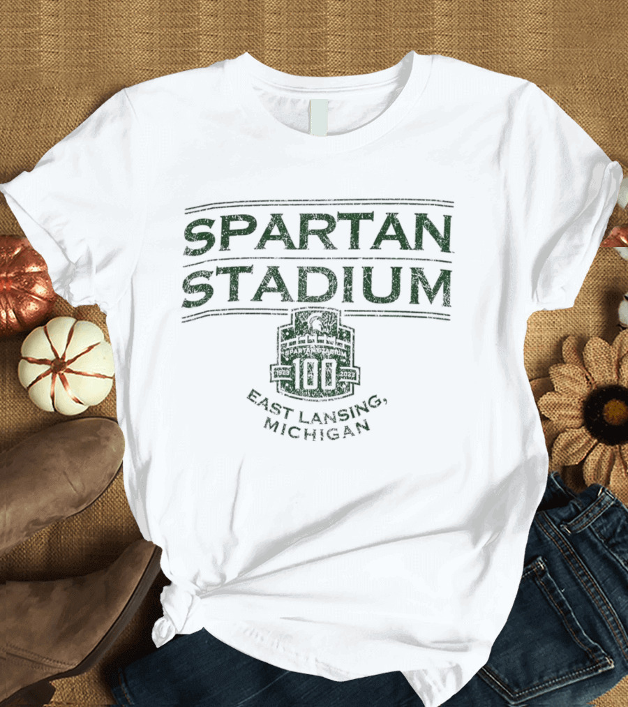 Spartan Stadium East Lansing Michigan 100th Anniversary Michigan State Spartans T-Shirt