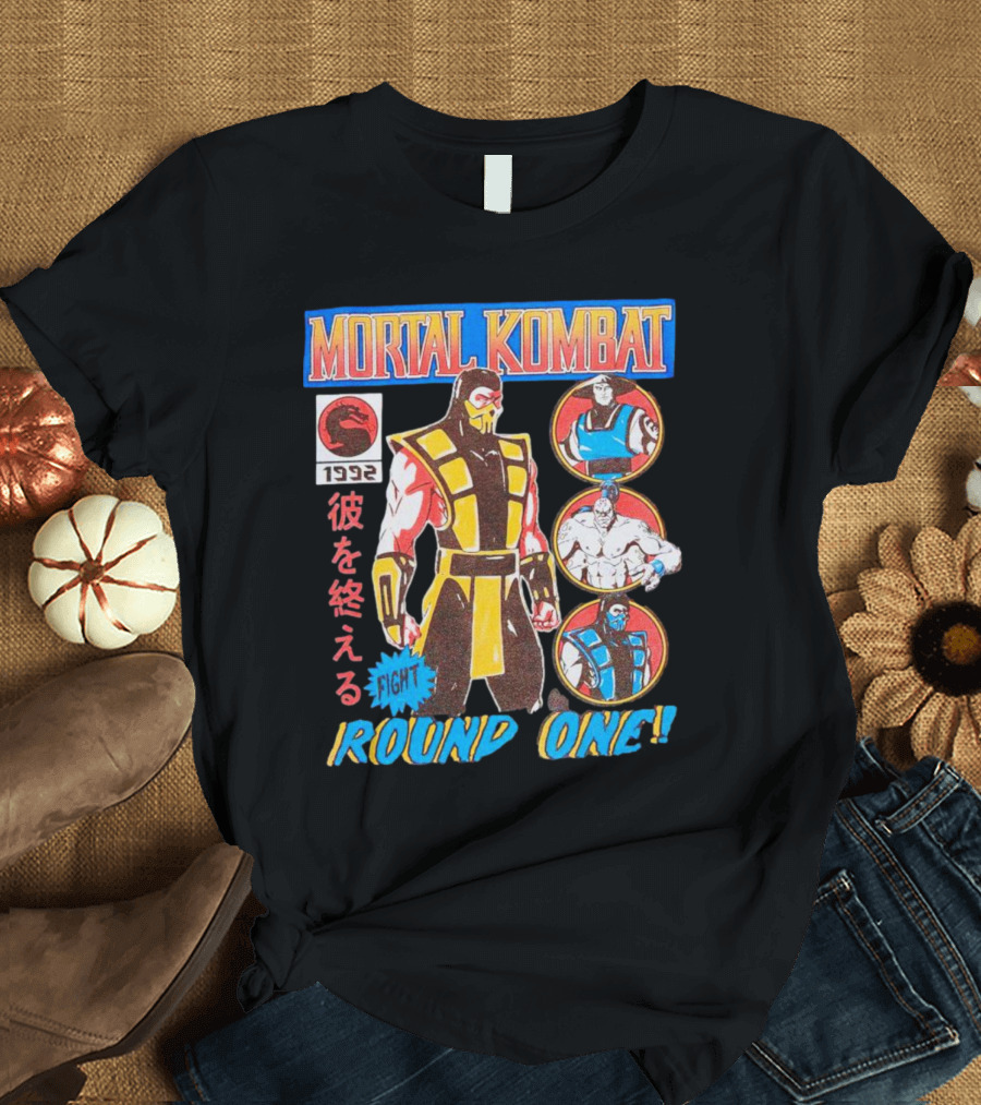 Mortal Kombat 1992 Fight Round One T-Shirt