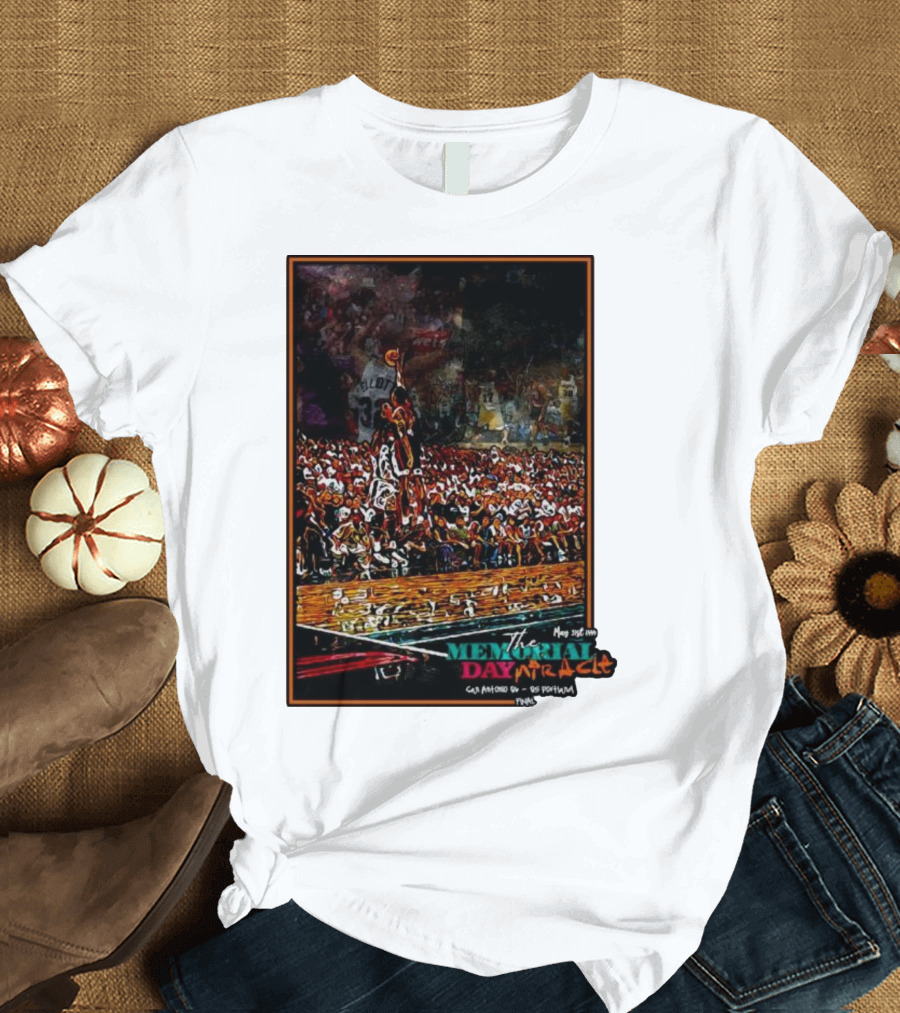 Game-Winning Shot May 1999 Memorial Day Miracle Spurs Basketball T-Shirt