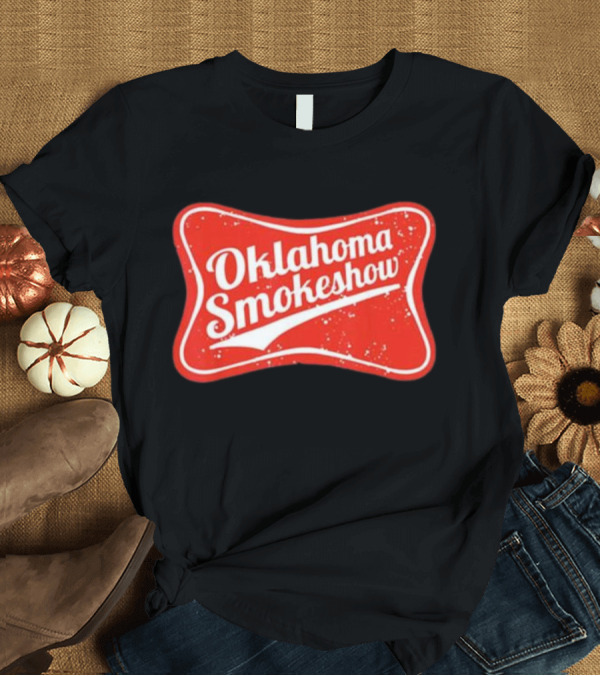 T-Shirt: Oklahoma Smokeshow Retro Style Red T-Shirt Oklahoma Smokeshow Retro Style Red T-Shirt