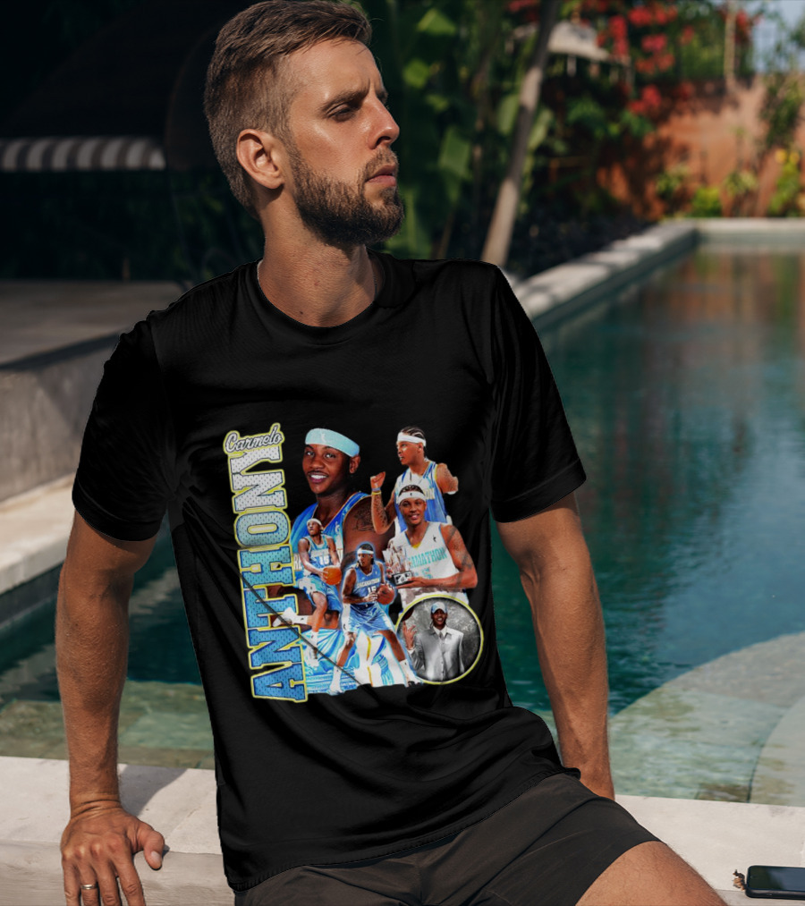 Carmelo Anthony Denver Basketball Legend T-Shirt
