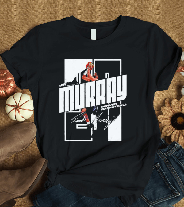 T-Shirt: Denver Basketball Jamal Murray Signature NBA Player 27 T-Shirt Denver Basketball Jamal Murray Signature NBA Player 27 T-Shirt