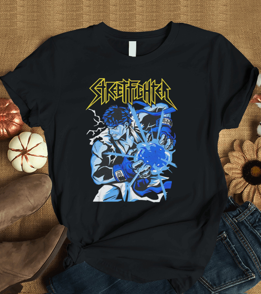 Street Fighter World Warrior Iconic Energy Blast T-Shirt