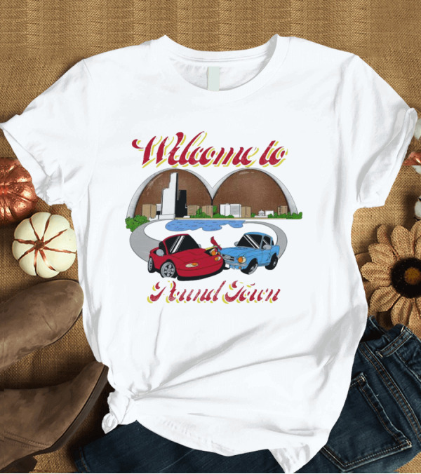 T-Shirt: Welcome to Pound Town Racing Cars Cityscape T-Shirt Welcome to Pound Town Racing Cars Cityscape T-Shirt