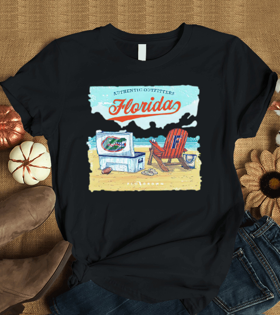 Authentic Outfitters Florida Gators Flogrown Beach Scene T-Shirt