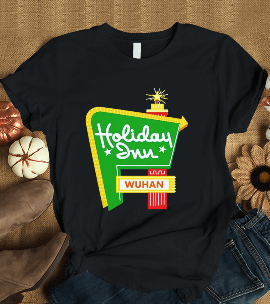 Holiday Inn Wuhan Vintage Neon Sign T-Shirt