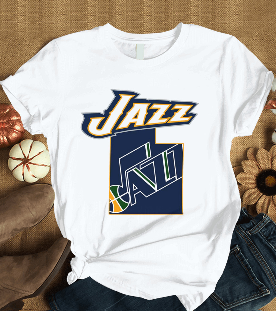 Jazz Utah Map T-Shirt