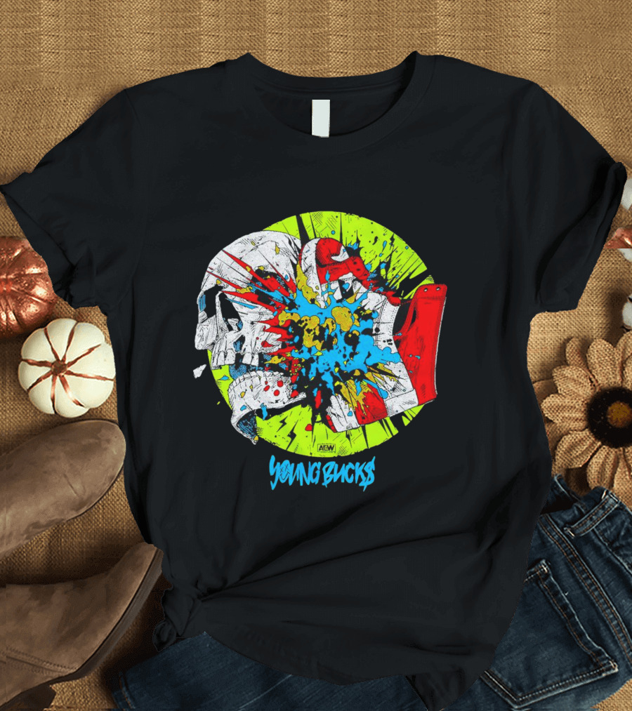 AEW Young Bucks Comic Explosion T-Shirt
