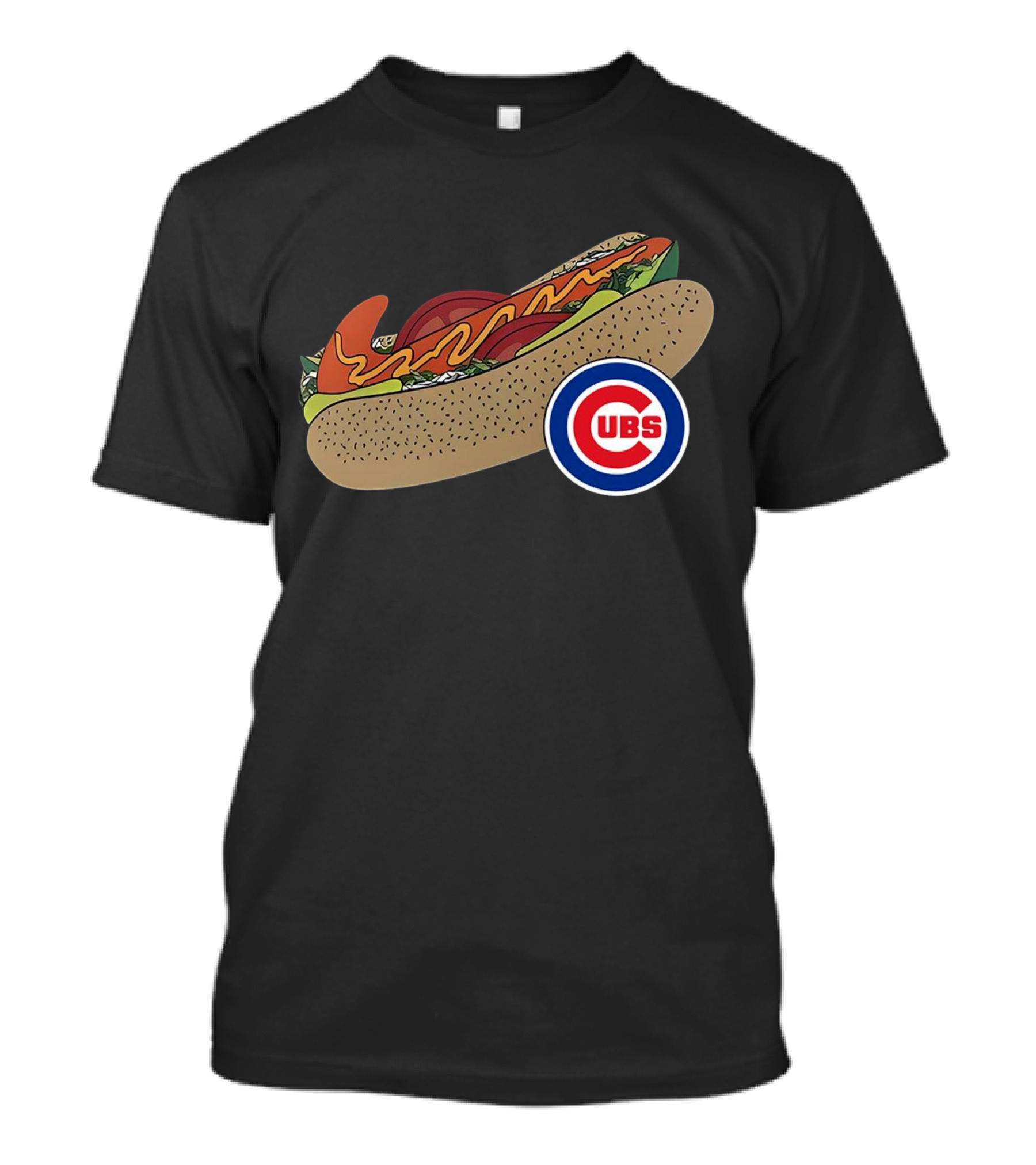 Chicago Cubs Hot Dog Classic Icon T-Shirt