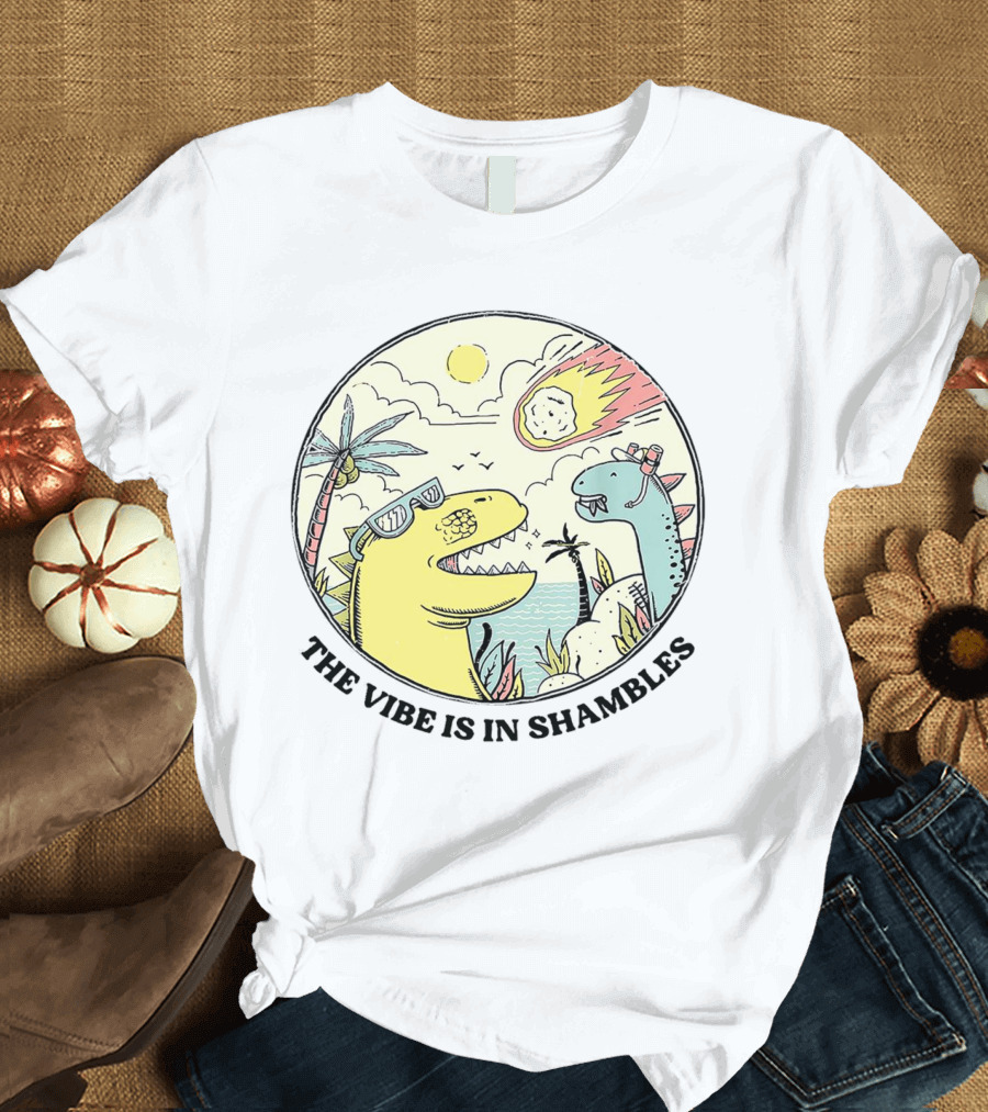 Dinosaur Meteor Impact Vibe is in Shambles T-Shirt