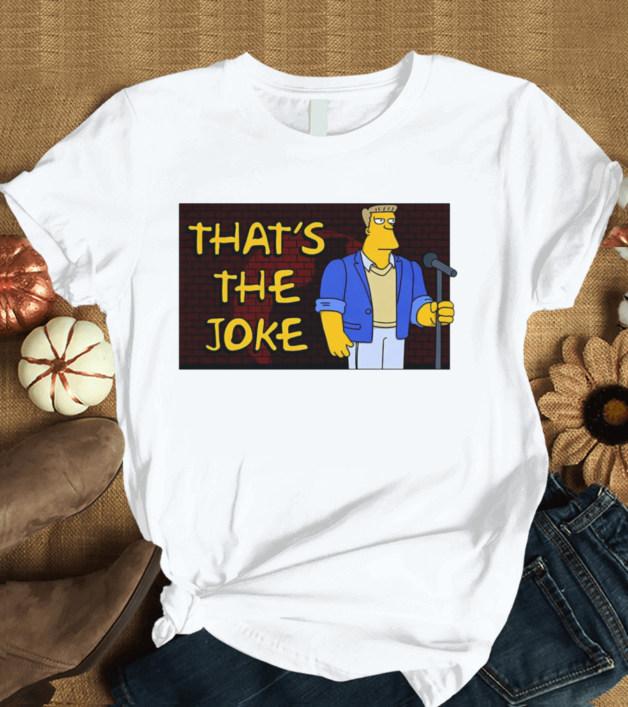 The Simpsons Rainier Wolfcastle That's the Joke Scene with Microphone T-Shirt