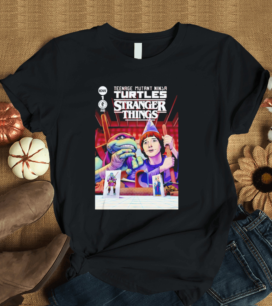 Teenage Mutant Ninja Turtles Stranger Things Comic IDW Issue 1 T-Shirt