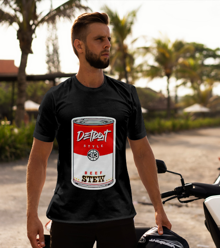Detroit Style 313 Beef Stew Can T-Shirt