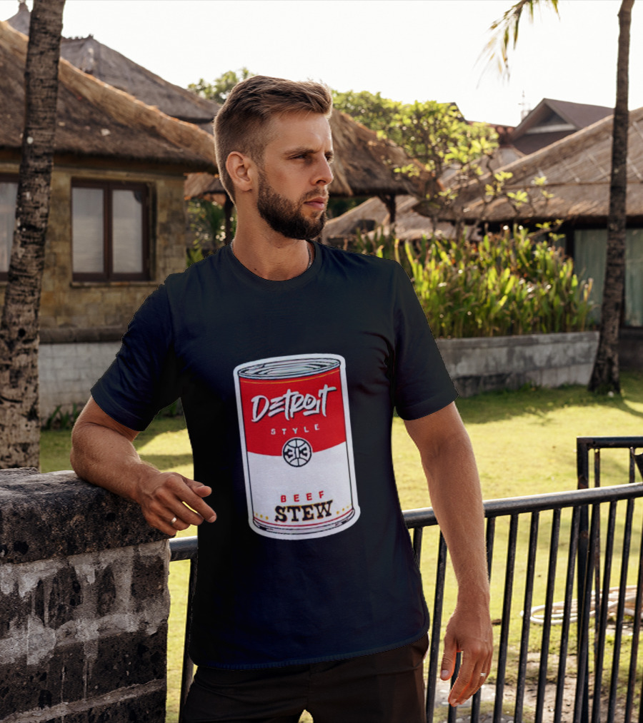 Detroit Style 313 Beef Stew Can T-Shirt