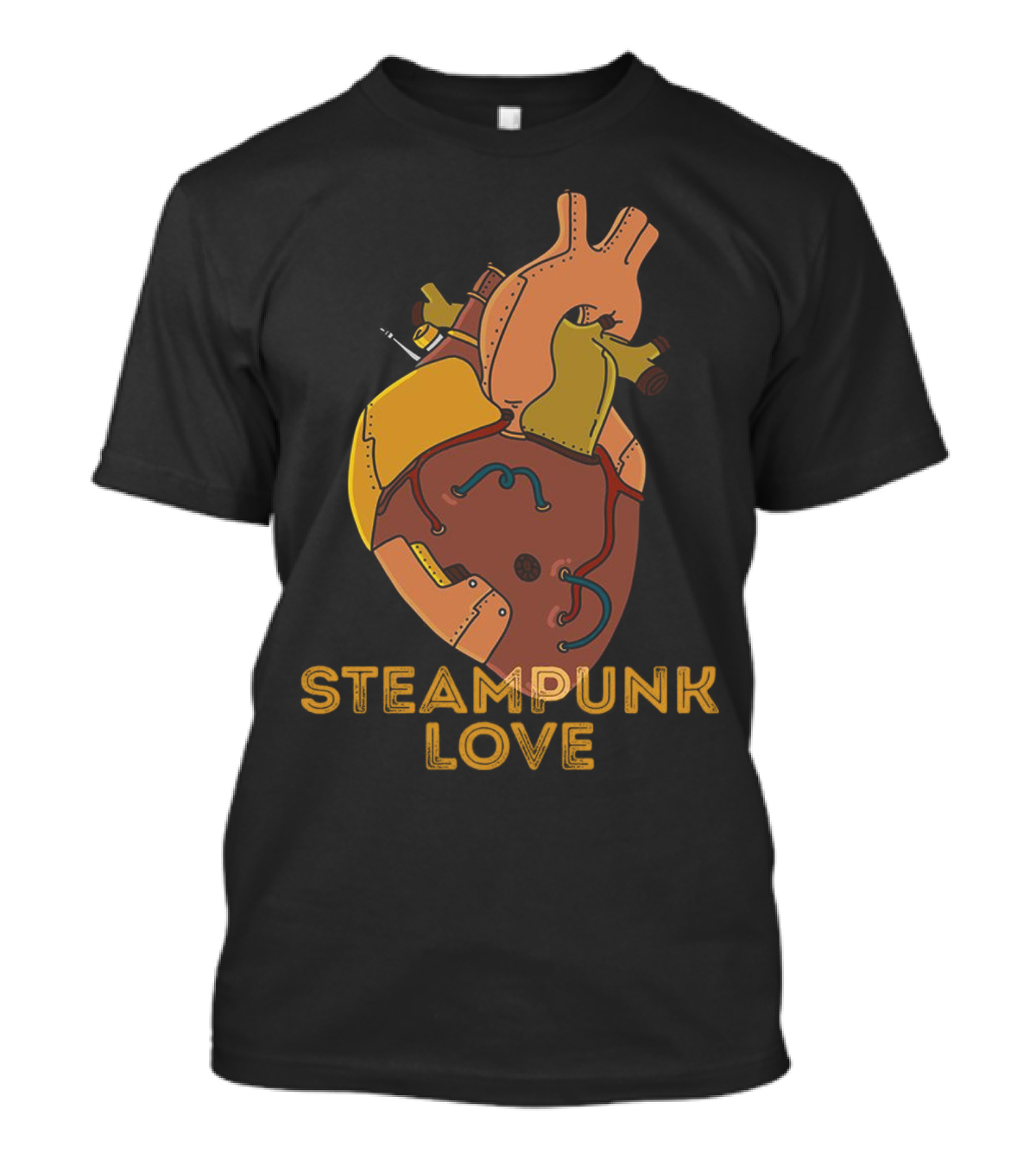 STEAMPUNK LOVE Mechanical Heart T-Shirt