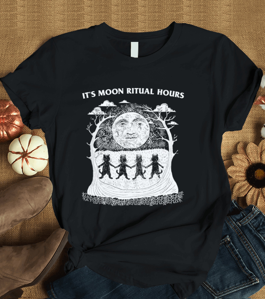 It's Moon Ritual Hours Celestial Phases and Mountains T-Shirt