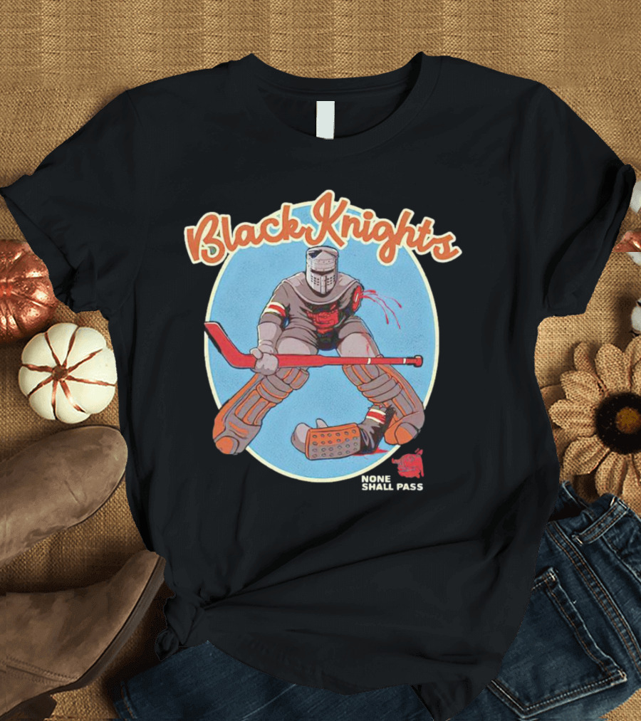 Black Knights Hockey Armor None Shall Pass T-Shirt