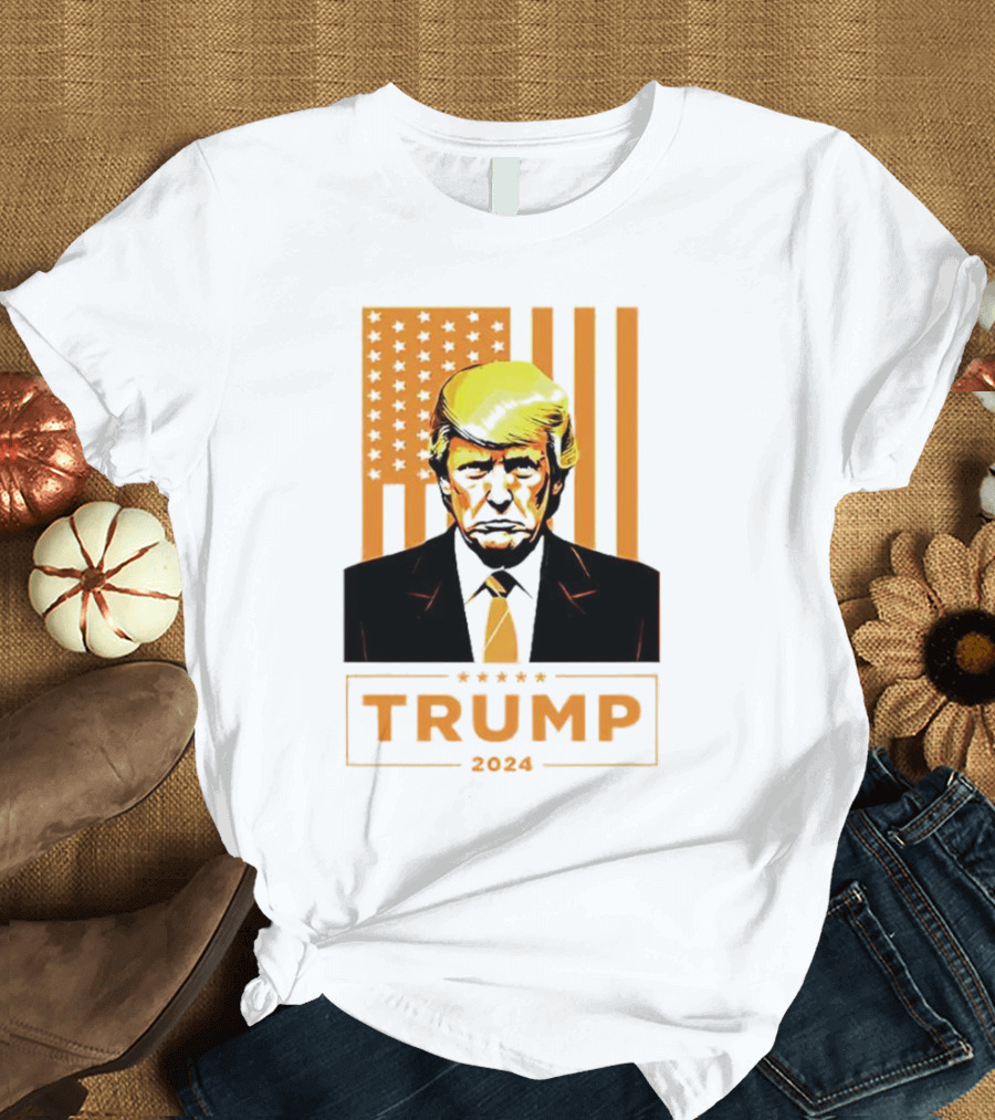 Donald Trump 2024 USA Flag T-Shirt
