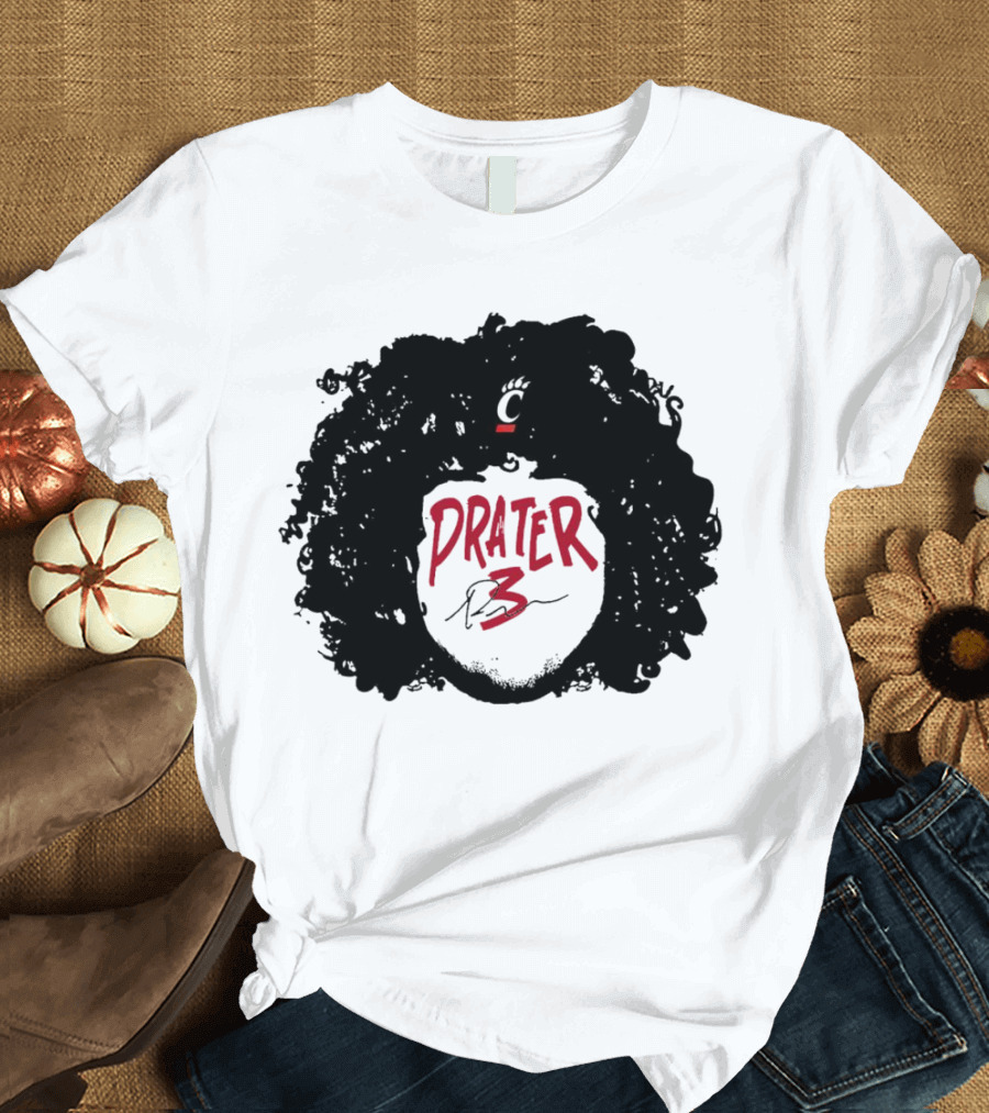 Prater 3 Hair Silhouette Cincinnati Bearcats Football T-Shirt