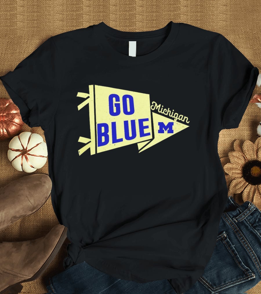 Go Blue Michigan M Pennant T-Shirt