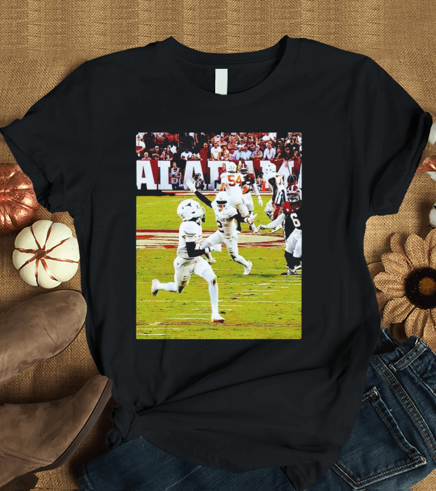 Alabama Football Action Johntay Cook Celebrating on Field T-Shirt