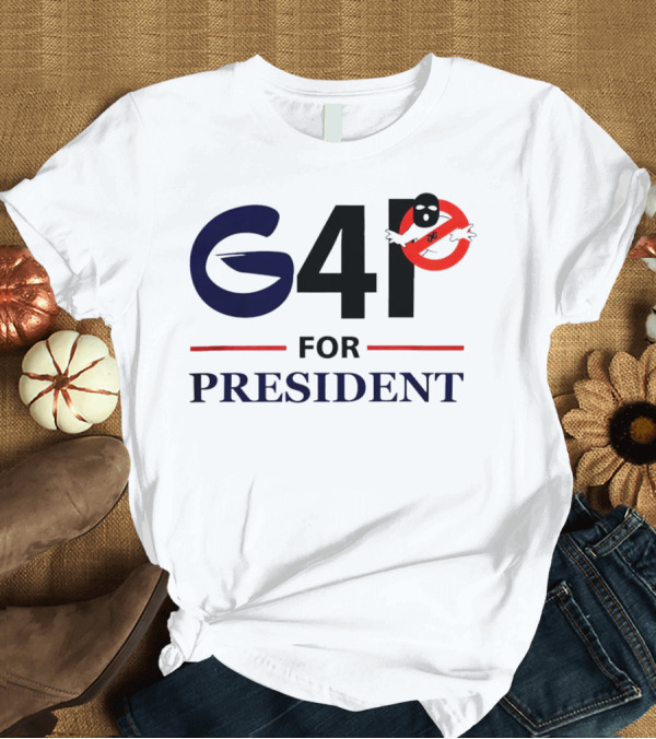 T-Shirt: Ghost Gang G4P Ghostbusters Logo For President T-Shirt Ghost Gang G4P Ghostbusters Logo For President T-Shirt