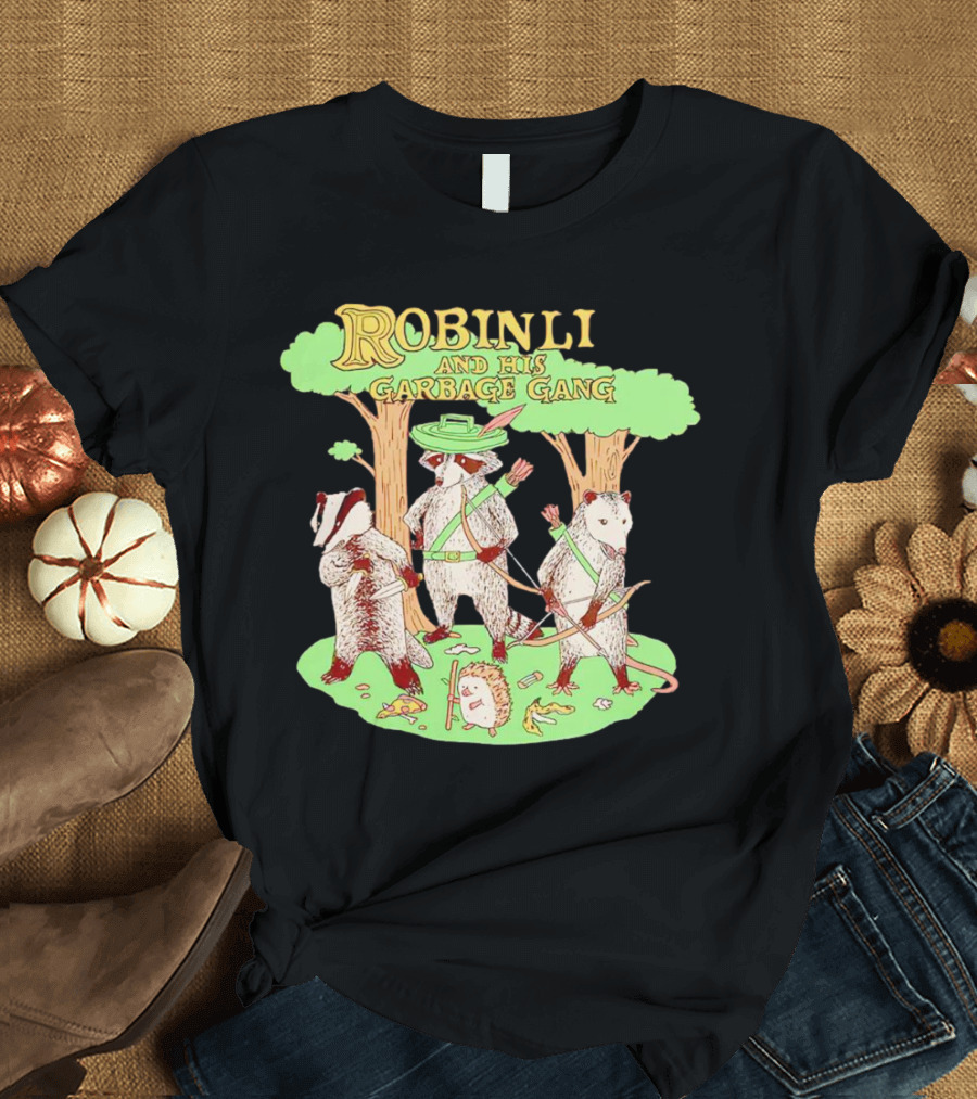 Robinlid and His Garbage Gang Forest Adventure with Badgers and Possum T-Shirt