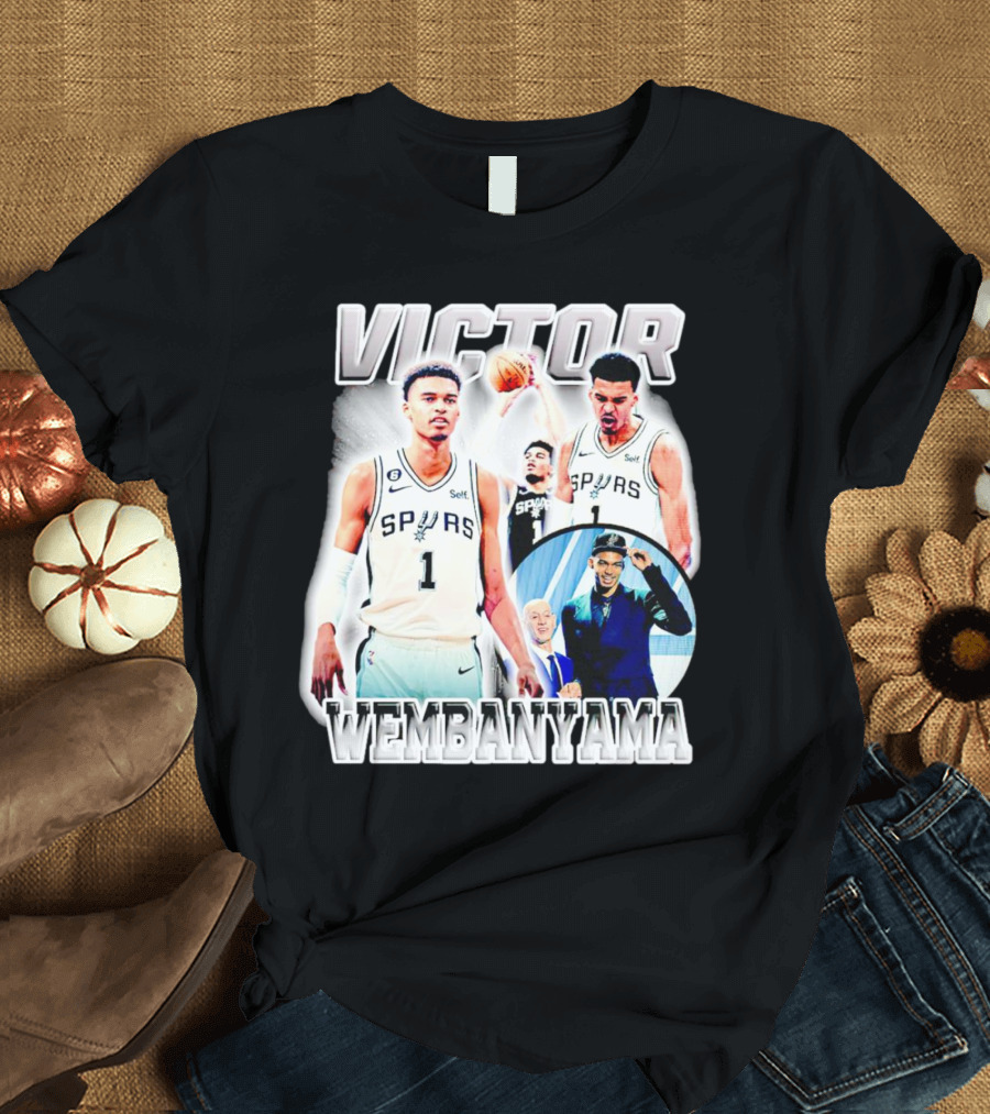 Victor Wembanyama Spurs Basketball Player NBA Draft Highlight T-Shirt