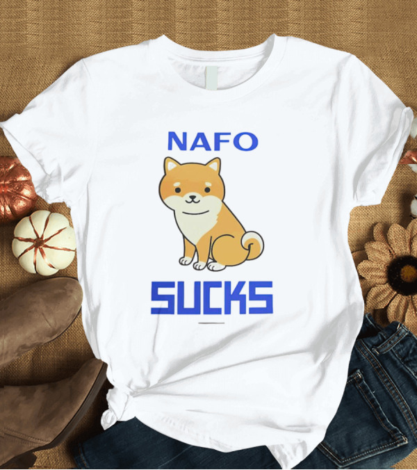 T-Shirt: NAFO Furry Dog Meme Critique T-Shirt NAFO Furry Dog Meme Critique T-Shirt