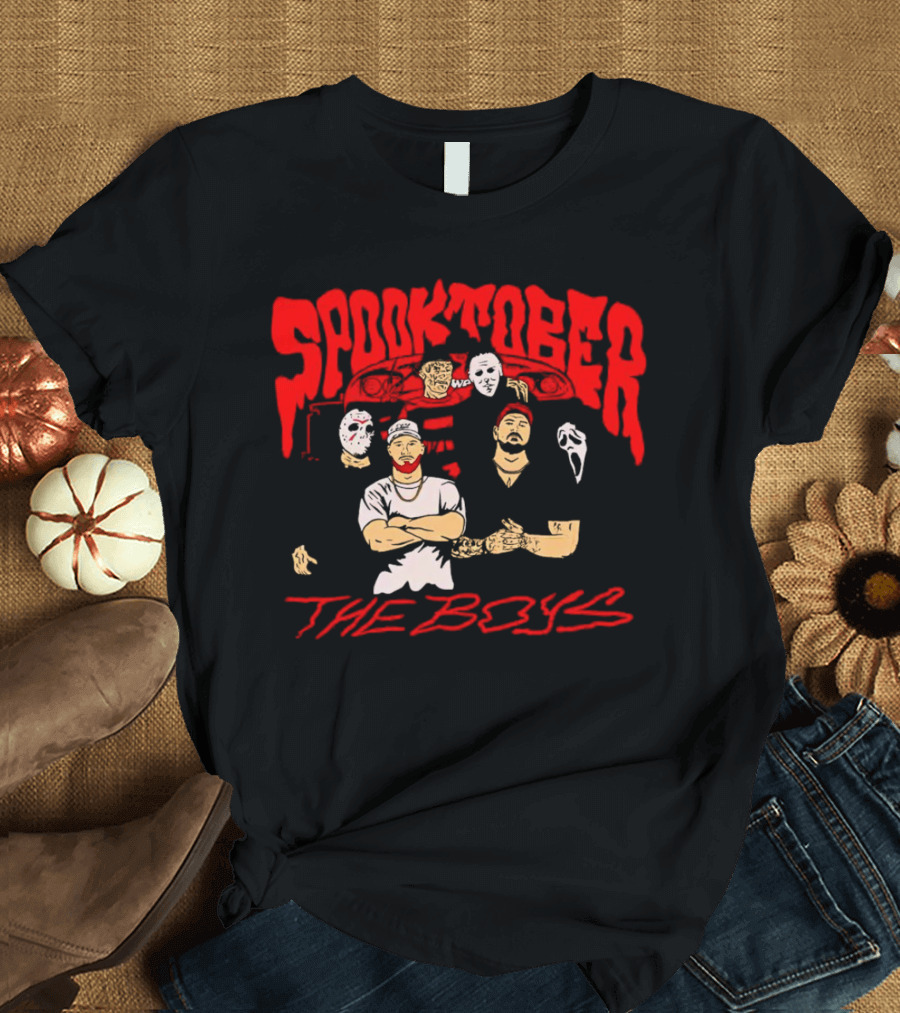 Spooktober The Boys Horror Characters Halloween T-Shirt