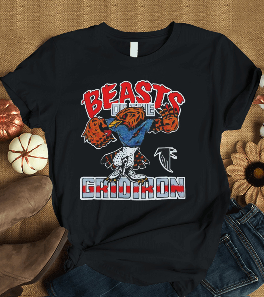 Beasts Of The Gridiron Atlanta Falcons Football Bird Mascot T-Shirt