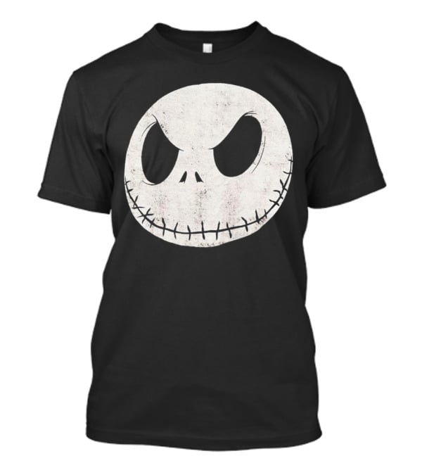 Disney Nightmare Before Christmas Jack Skellington Face Iconic Character T-Shirt