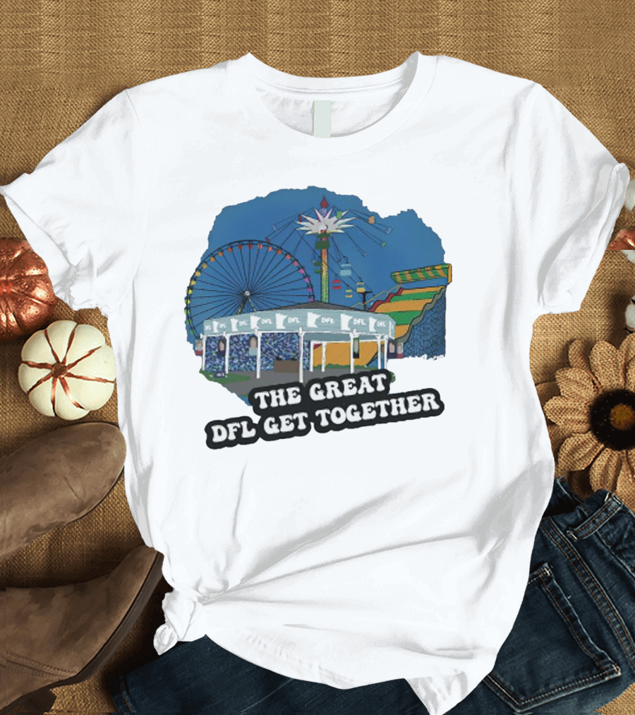 The Great DFL Get Together Ferris Wheel Carnival Scene T-Shirt