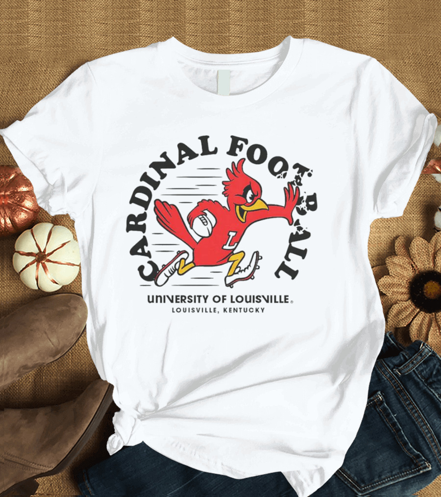 Louisville Cardinals Football University of Louisville Mascot Louisville Kentucky T-Shirt