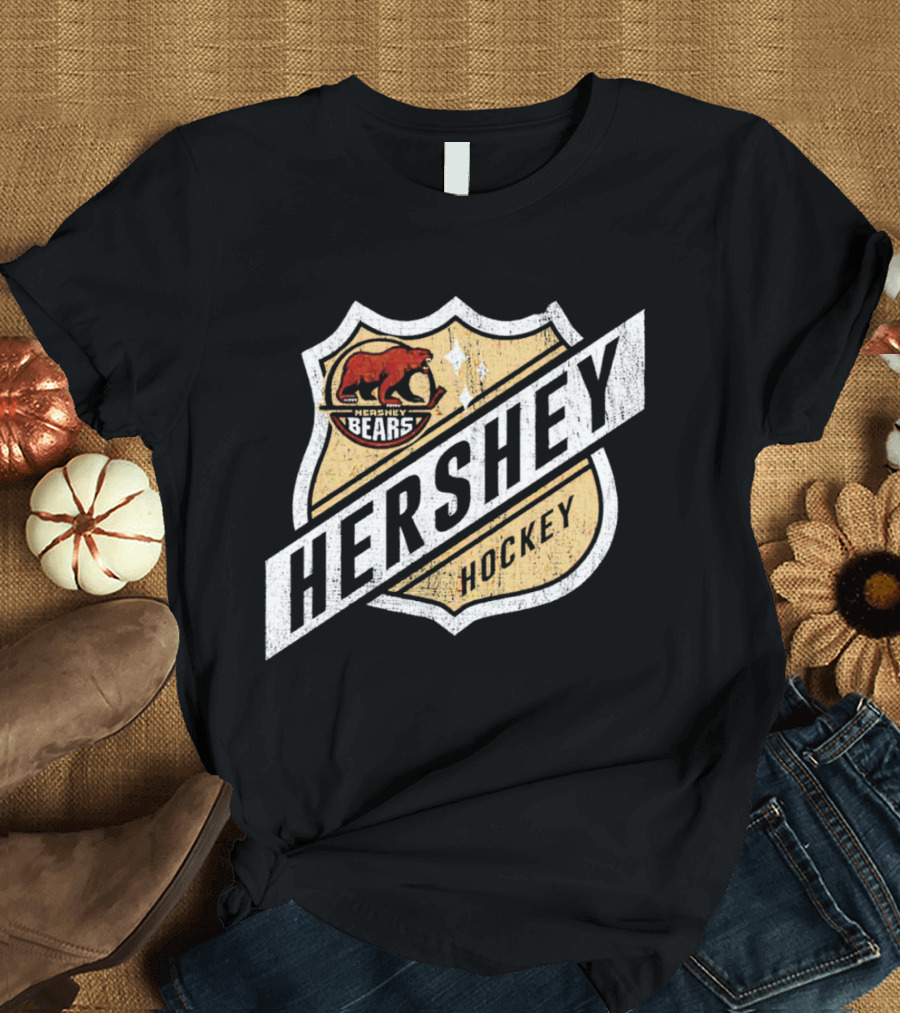 Hershey Bears Vintage Shield Emblem Hockey T-Shirt