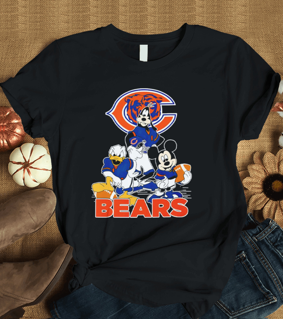 Chicago Bears NFL Football Mickey Mouse and Friends T-Shirt