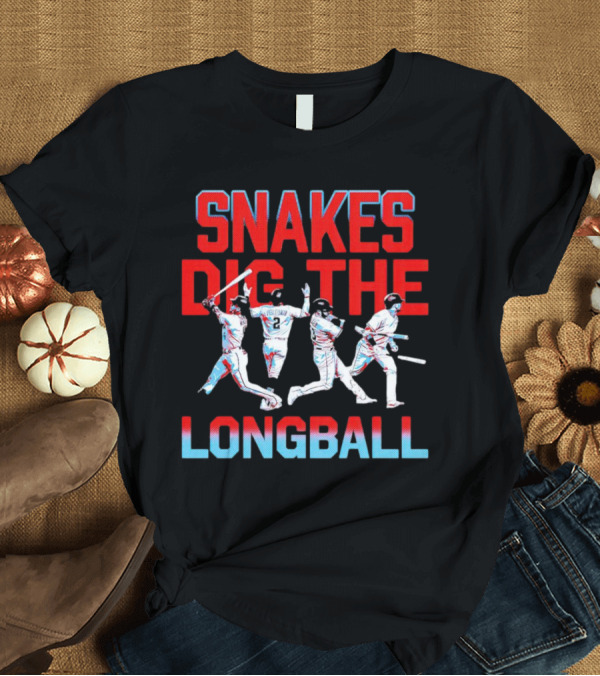 T-Shirt: Arizona Diamondbacks Snakes Dig the Longball Players Graphics T-Shirt Arizona Diamondbacks Snakes Dig the Longball Players Graphics T-Shirt