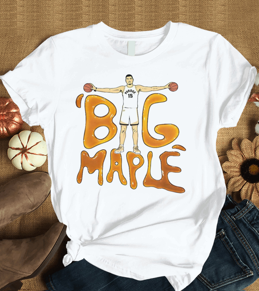 Purdue Boilermakers Zach Edey Big Maple Basketball Player T-Shirt