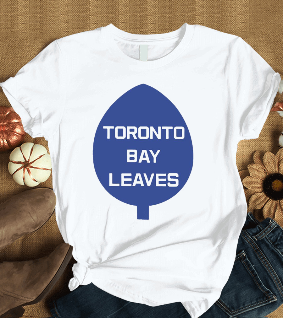 Toronto Bay Leaves Blue Leaf T-Shirt