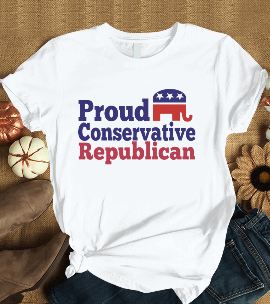 Proud Conservative Republican USA Elephant T-Shirt