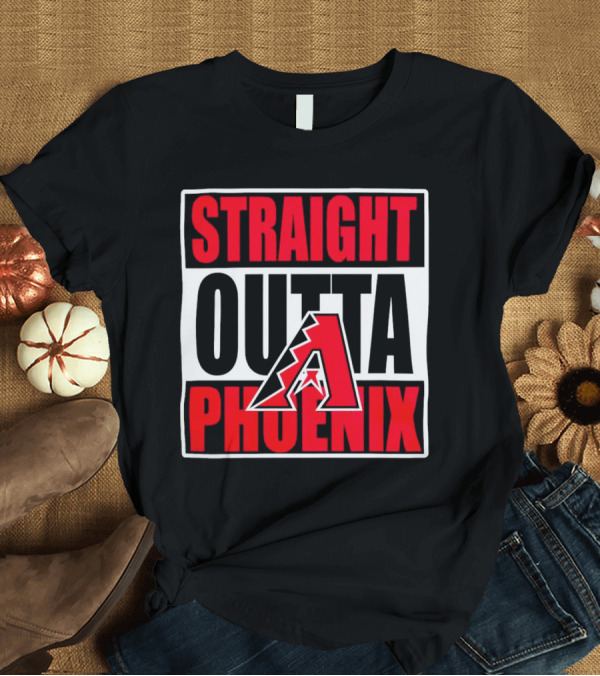T-Shirt: Arizona Diamondbacks Straight Outta Phoenix Letter A T-Shirt Arizona Diamondbacks Straight Outta Phoenix Letter A T-Shirt