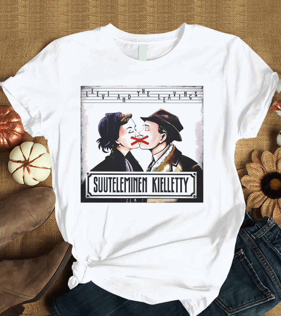Leevi and the Leavings Suuteleminen Kielletty Vintage Couple with Red Cross T-Shirt
