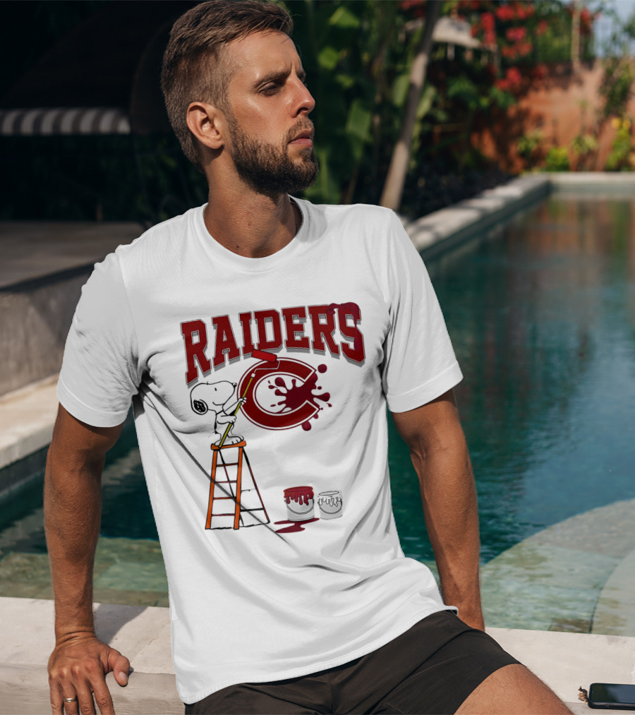 Snoopy Painting Colgate Raiders T-Shirt