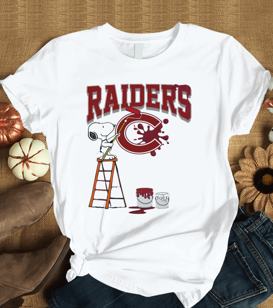 Snoopy Painting Colgate Raiders T-Shirt