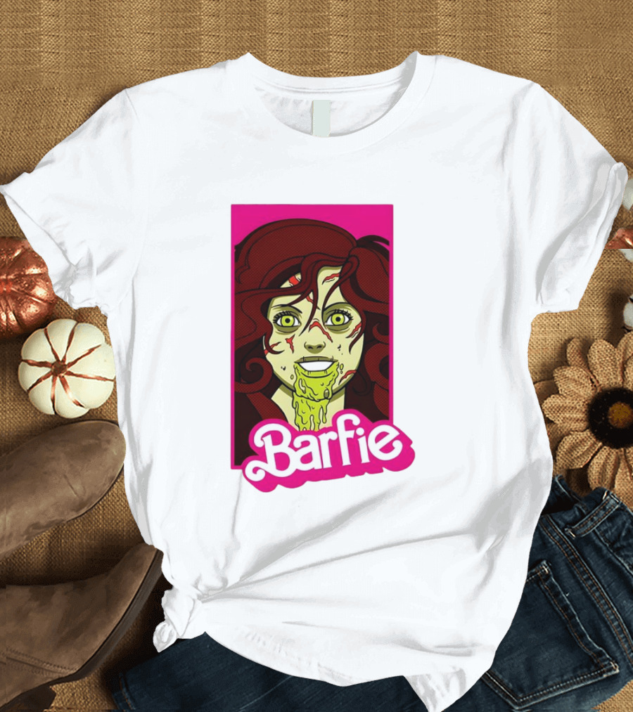 Barfie Ladies Barbie Halloween Zombie T-Shirt