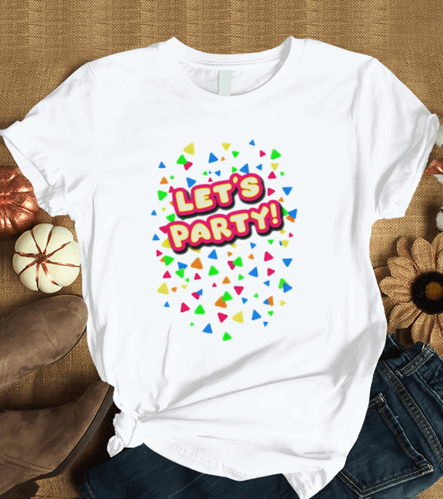 Let’s Party Chica Colorful Confetti T-Shirt
